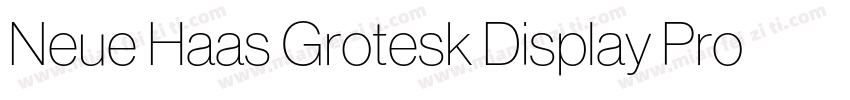Neue Haas Grotesk Display Pro 25字体转换